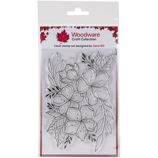 Woodware Singles Floral Wonder Clear Stamps